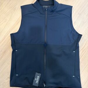 RHONE Men’s Black Full-Zip True North Waterproof Performance Vest